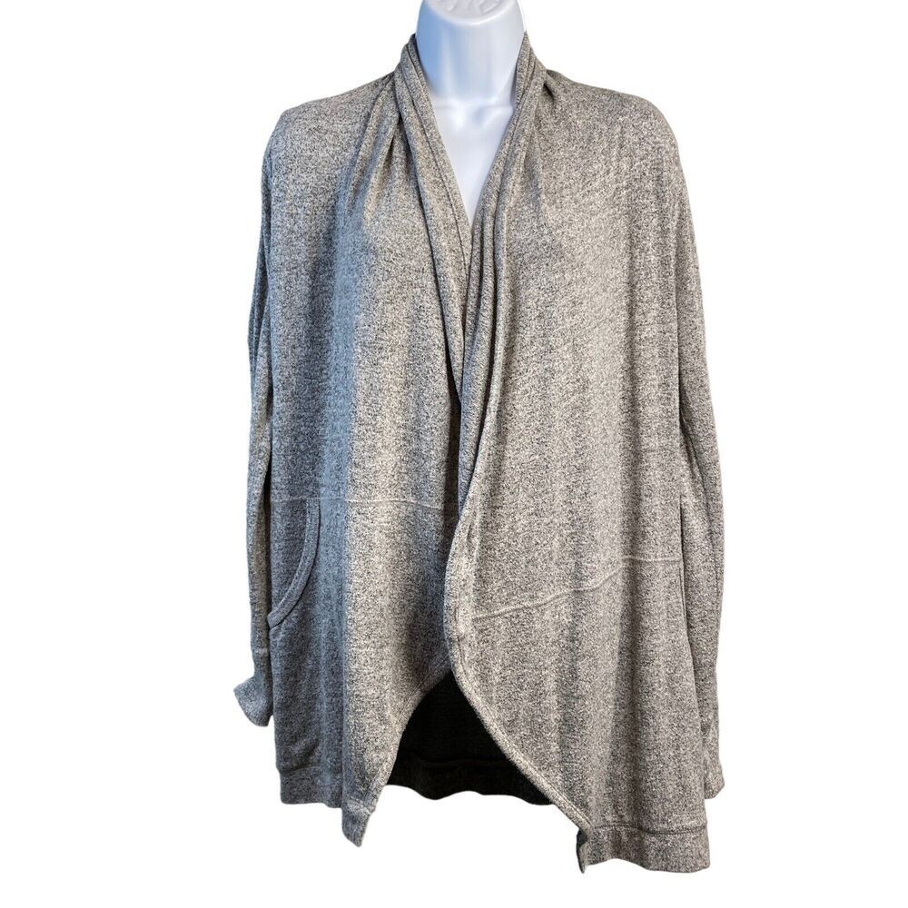 Abercrombie & Fitch Women’s Heathered Gray Open Front Kimono Cardigan Size XS‎